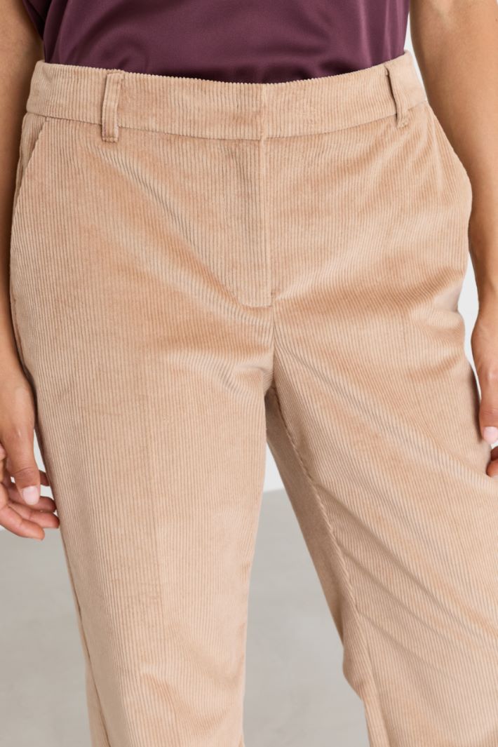 Corduroy Trousers - CAMEL - Intrend - 3