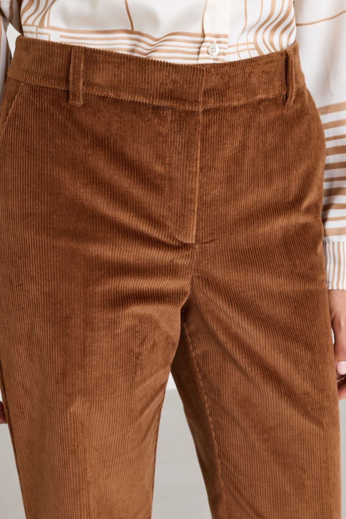 Corduroy Trousers - BROWN - Intrend - 3