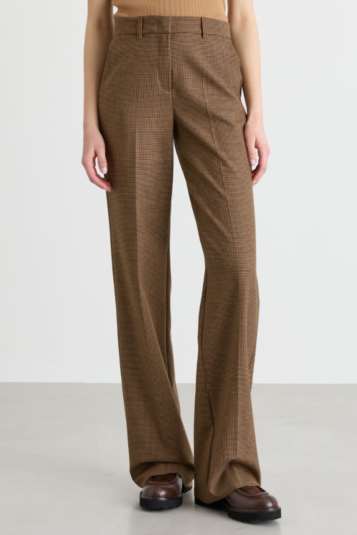Straight-fit trousers - BROWN - Intrend - 2