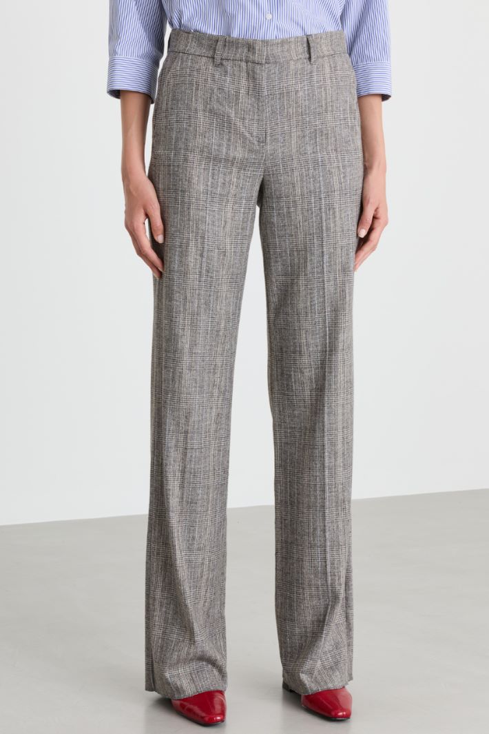 Straight Trousers - GREY - Intrend - 2