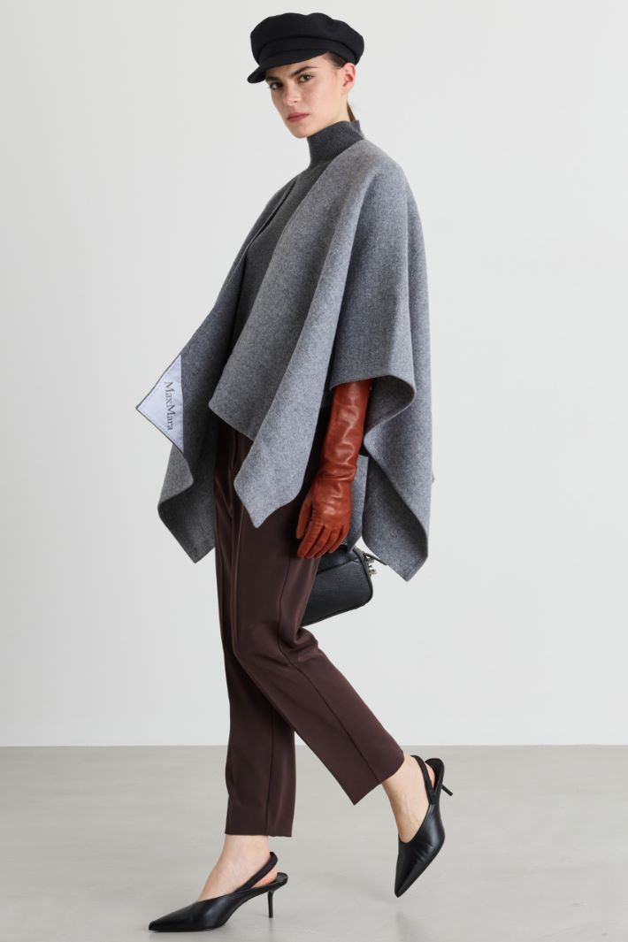 Twill cigarette trousers - BROWN - Intrend