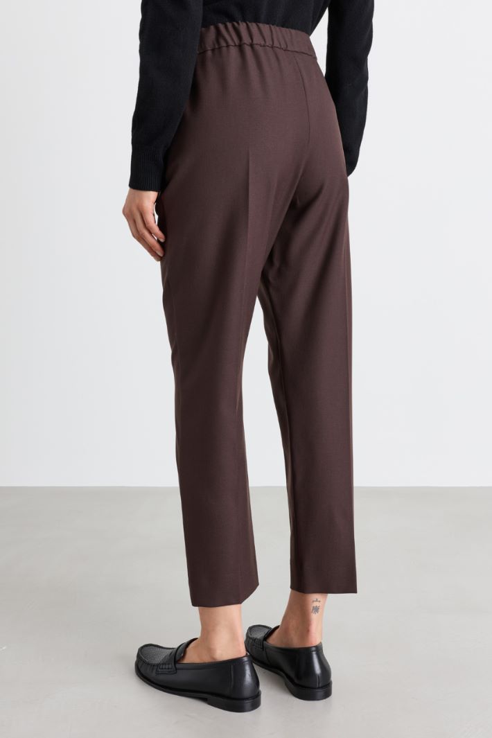 Pantalone semiaderente - MARRONE - Intrend - 4
