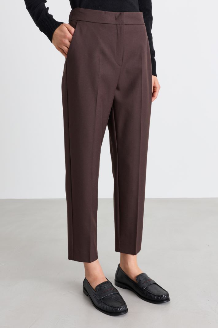 Pantalone semiaderente - MARRONE - Intrend - 2