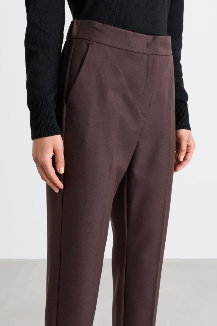 Pantalone semiaderente - MARRONE - Intrend - 3