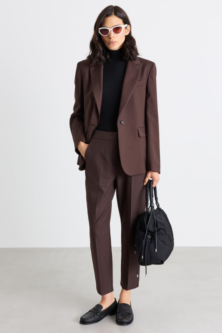 Pantalone semiaderente - MARRONE - Intrend