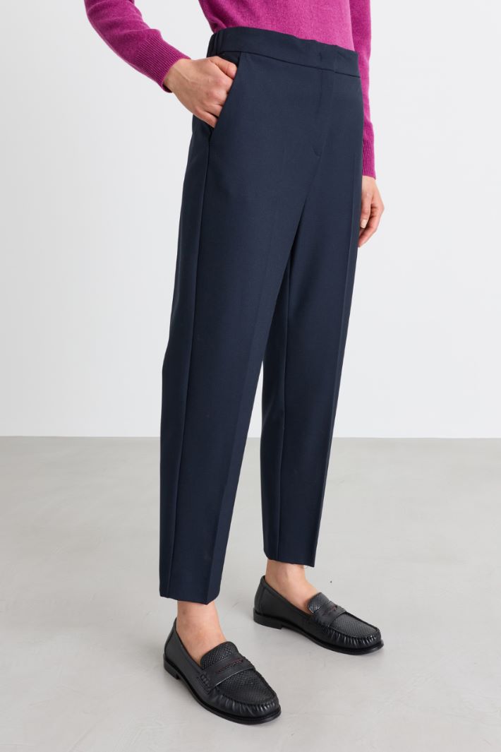 Pantalone semiaderente - BLU - Intrend - 2