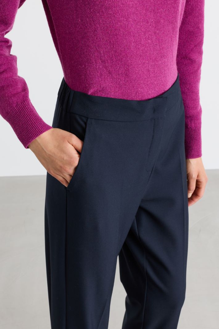Pantalone semiaderente - BLU - Intrend - 3