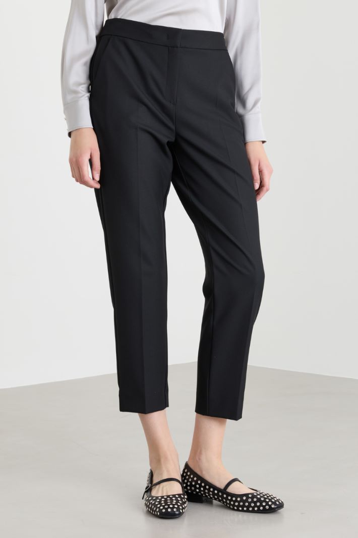 Pantalone semiaderente - NERO - Intrend - 2