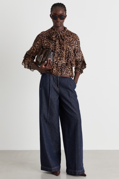 Pantalone ampio con pinces - Intrend