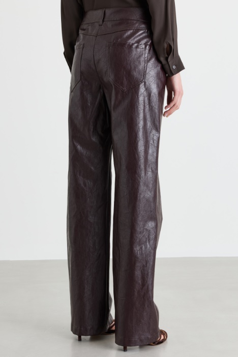 Pantalone in tessuto spalmato