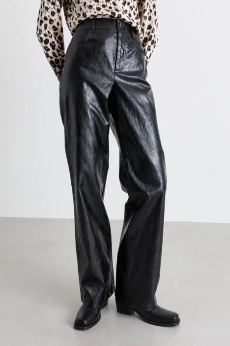 Pantalone in tessuto spalmato