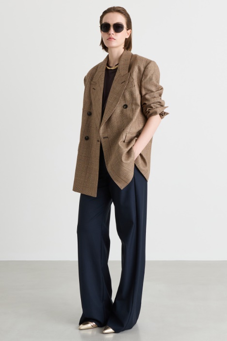 Pantalone ampio in twill stretch - Intrend