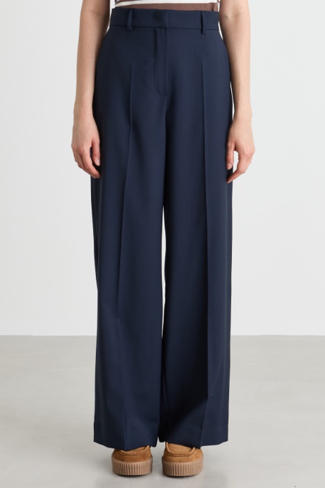 Pantalone dritto in tela
