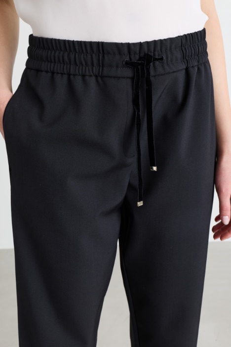 Pantalone baggy in tela