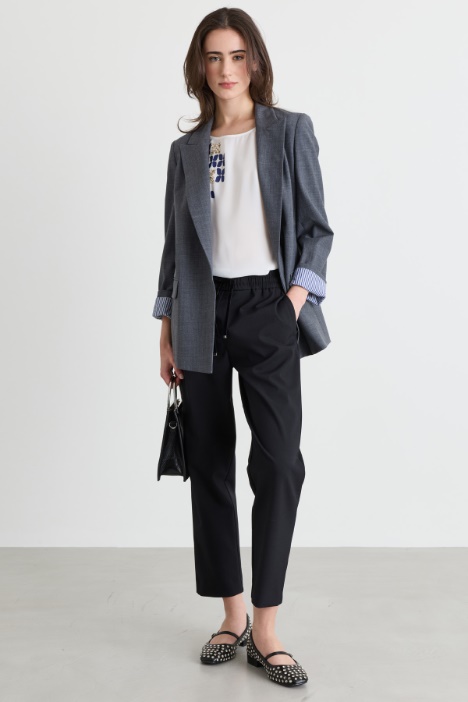 Baggy-fit canvas trousers - Intrend