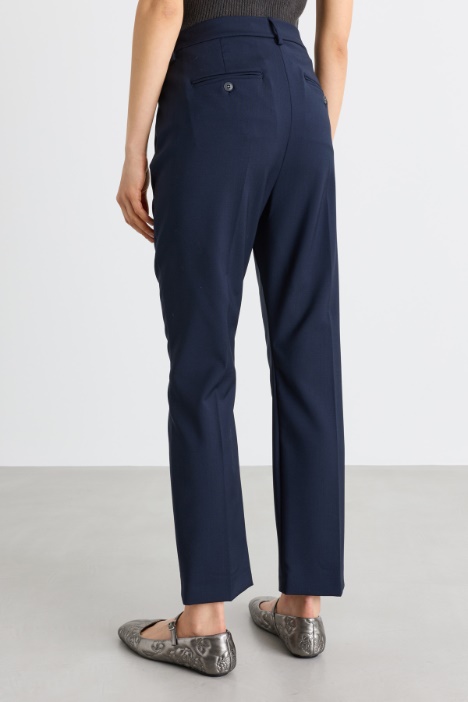 Pantaloni a sigaretta in tela