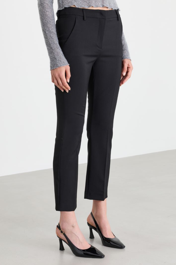 Pantaloni slim - NERO - Intrend - 2