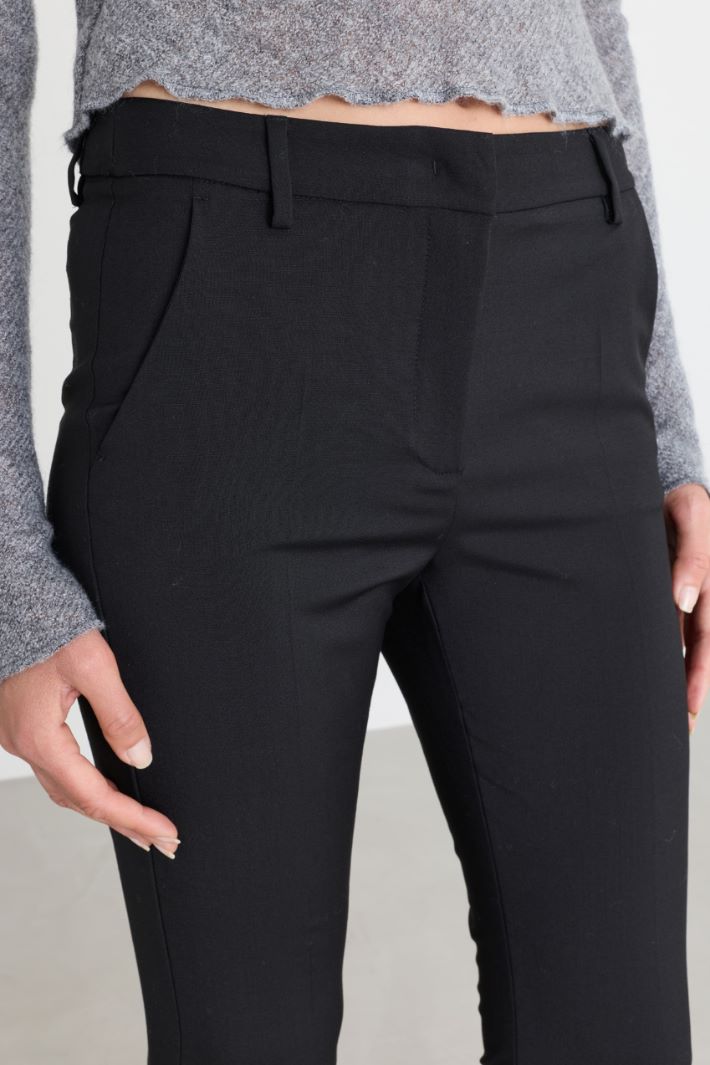 Pantaloni slim - NERO - Intrend - 3