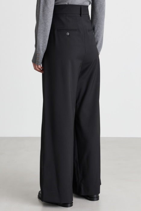 Pantalone ampio in tela
