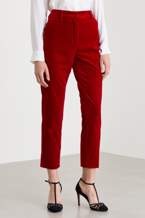 Pantalone in velluto di cotone
