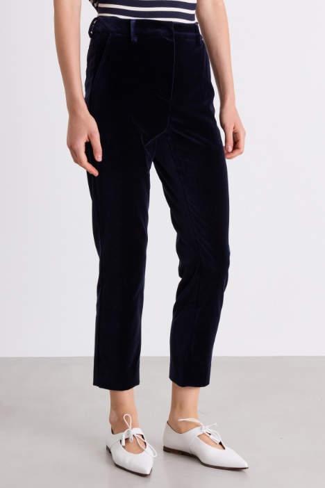 Pantalone in velluto di cotone