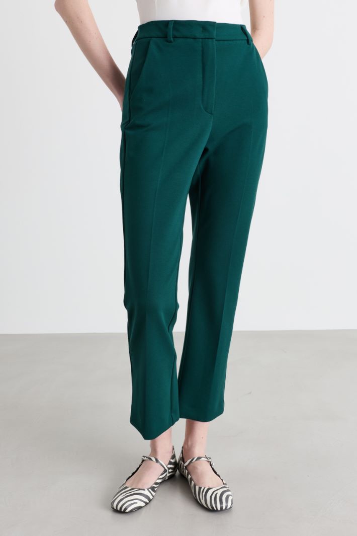 Cady cigarette trousers - GREEN - Intrend - 2