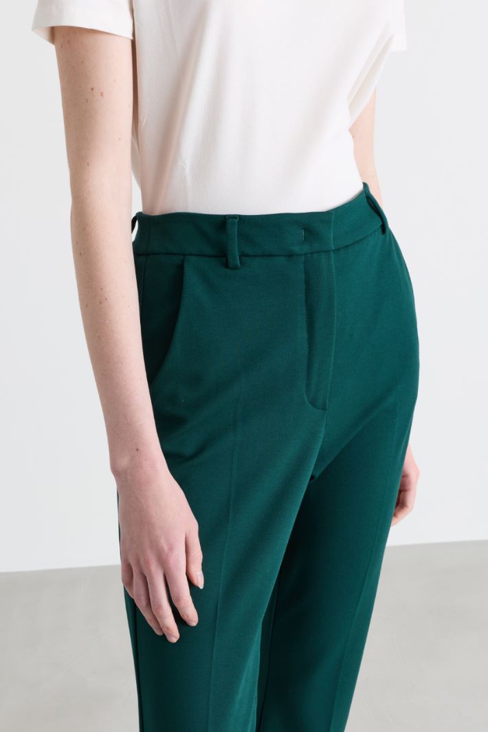 Cady cigarette trousers - GREEN - Intrend - 3