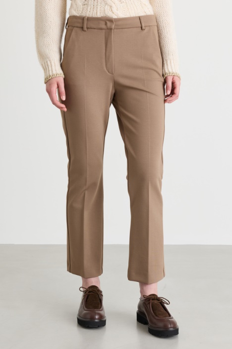 Pantalone a sigaretta in cady