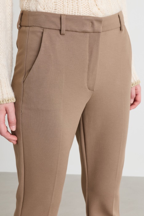 Pantalone a sigaretta in cady