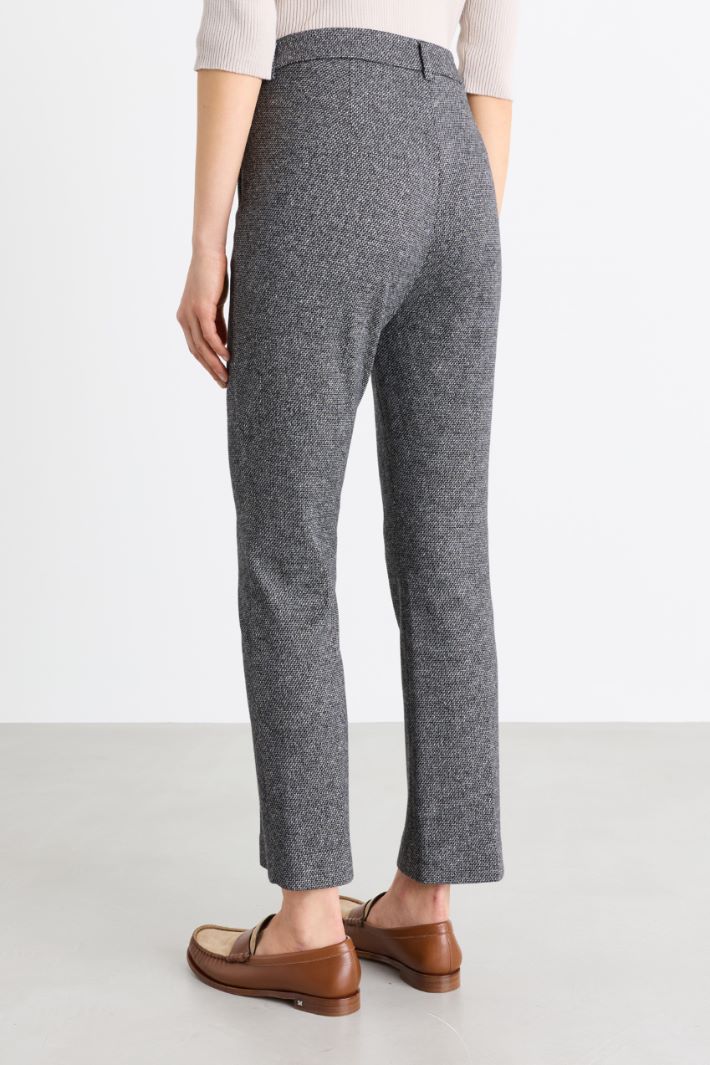 Pantalone a sigaretta con piega stirata - GRIGIO - Intrend - 4