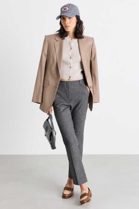 Pantalone a sigaretta con piega stirata - Intrend
