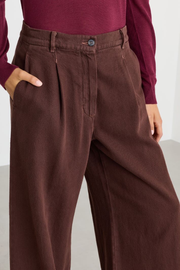 Pantalone in bull - MARRONE - Intrend - 3