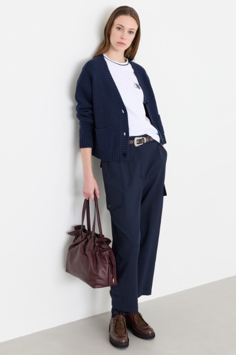 Wide-leg cargo trousers - Intrend