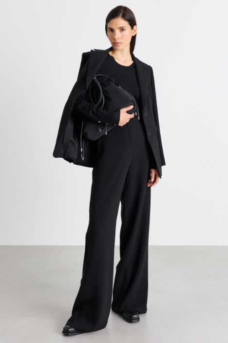 Wide-leg cady trousers - Intrend