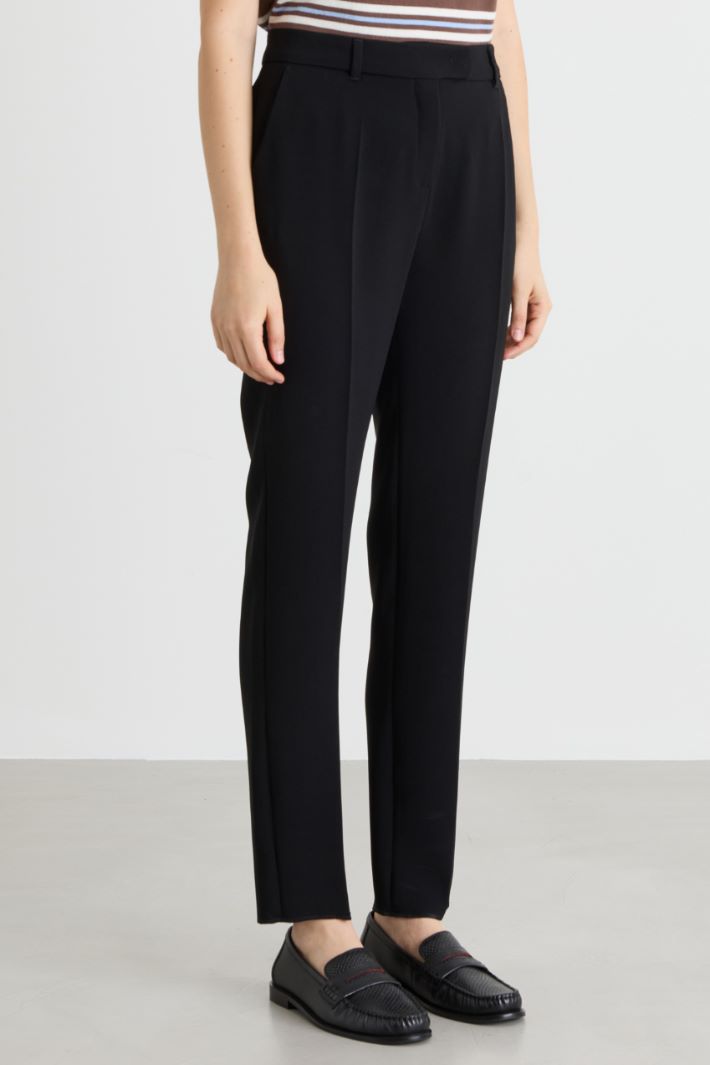 Cady Cigarette Trousers - BLACK - Intrend - 2