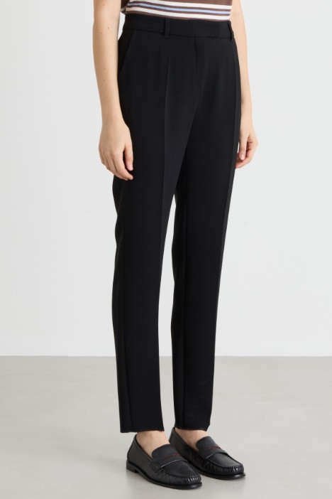 Pantalone a sigaretta in cady