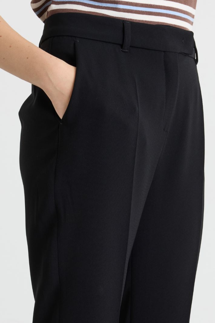 Cady Cigarette Trousers - BLACK - Intrend - 3