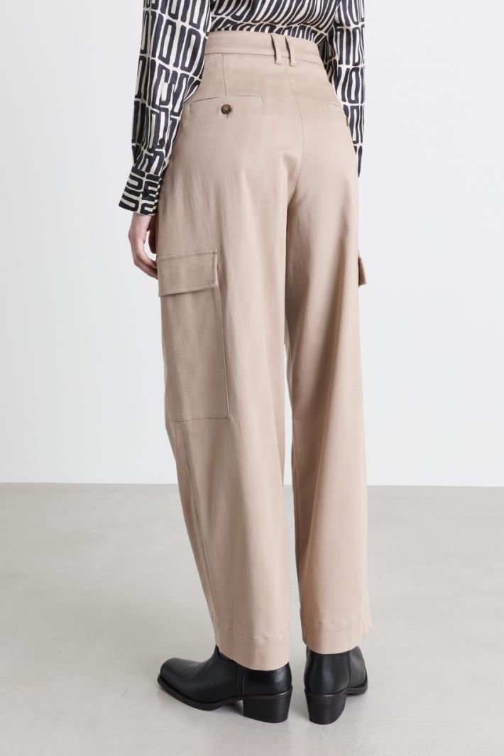 Cargo trousers - BEIGE - Intrend - 4