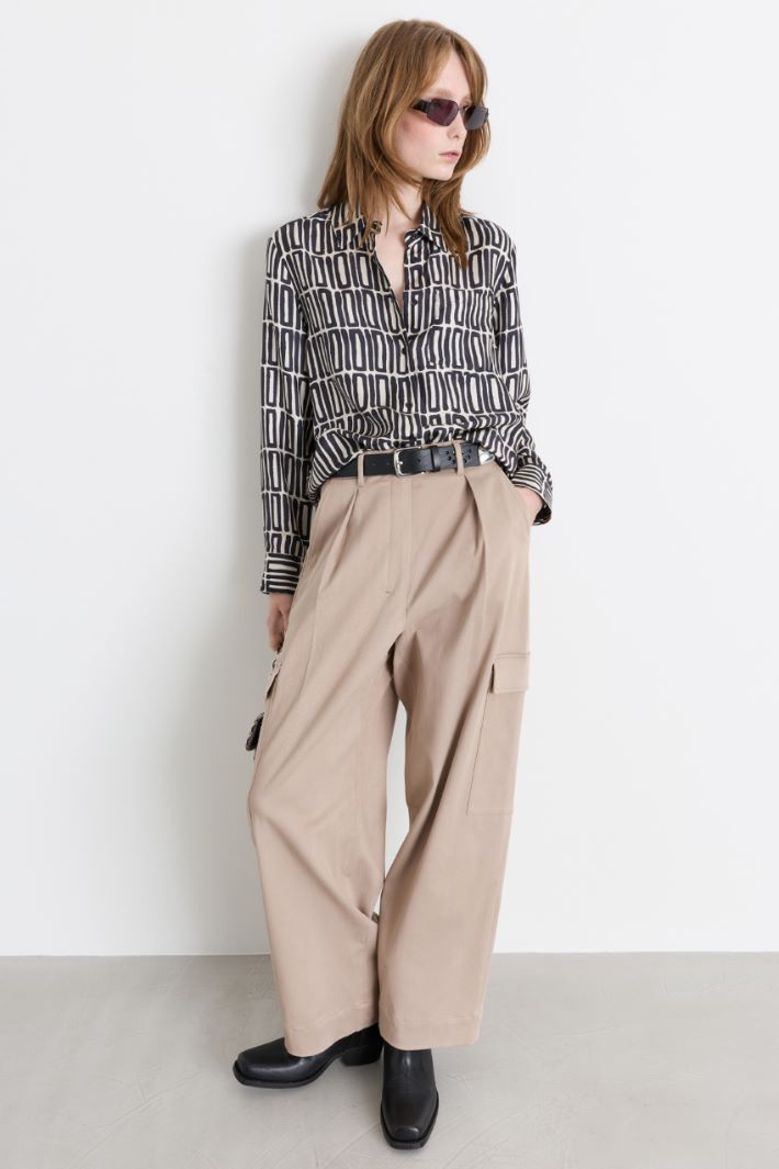 Cargo trousers - BEIGE - Intrend