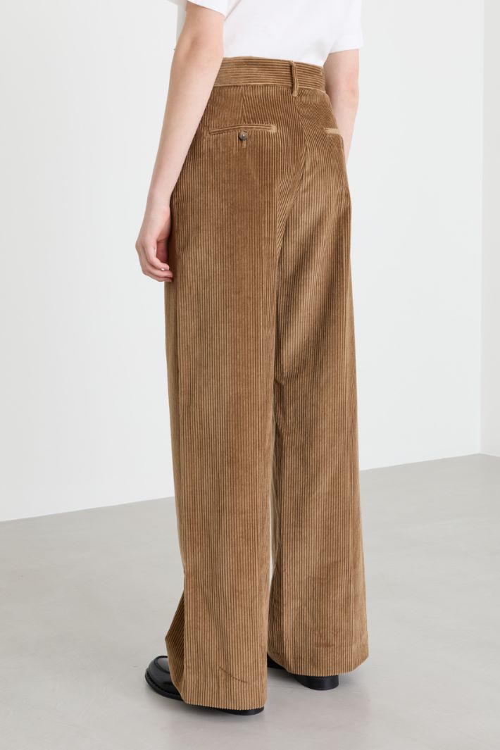 Corduroy trousers - CAMEL - Intrend - 4