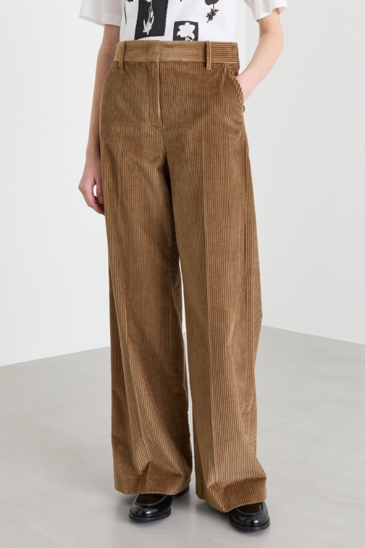 Corduroy trousers - CAMEL - Intrend - 2