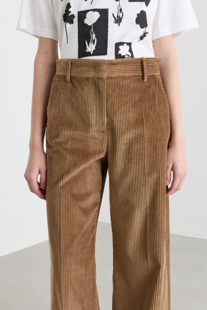 Corduroy trousers - CAMEL - Intrend - 3