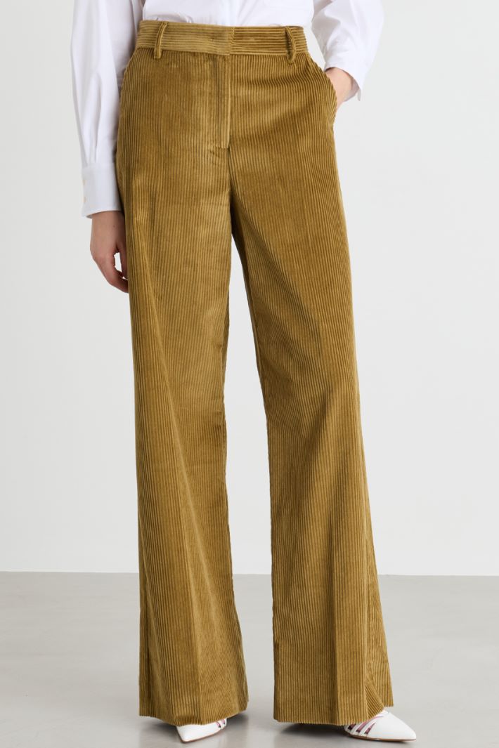 Corduroy trousers - BROWN - Intrend - 2