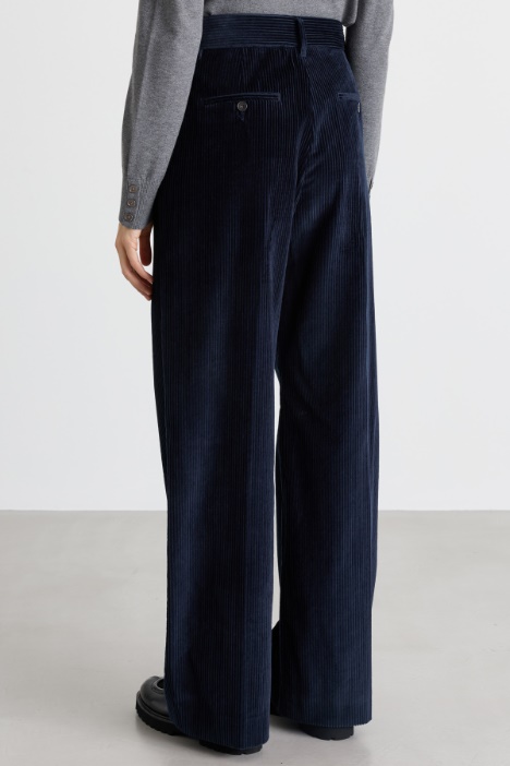 Pantalone in velluto di puro cotone