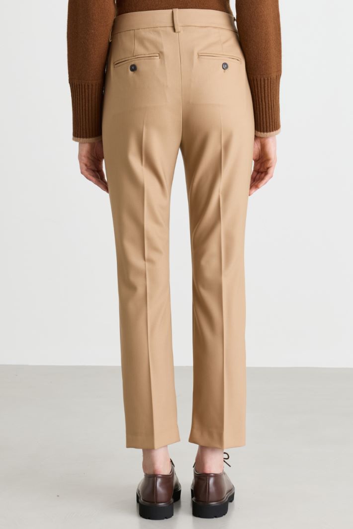 Cropped trousers - CAMEL - Intrend - 4
