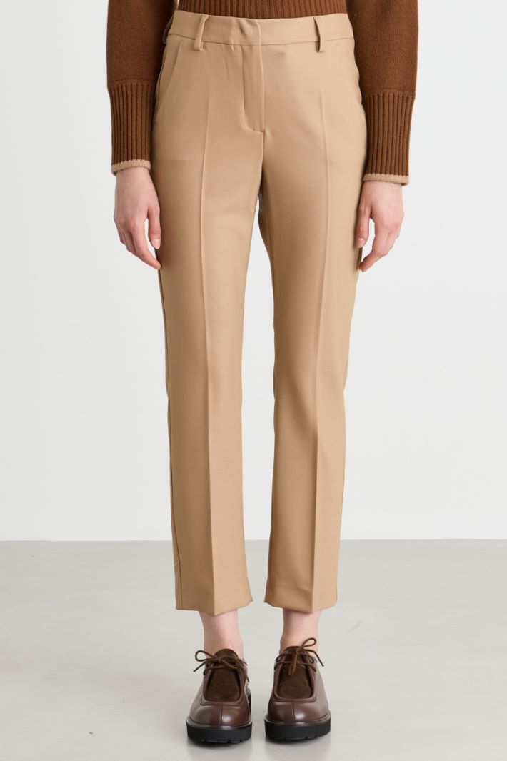 Cropped trousers - CAMEL - Intrend - 2