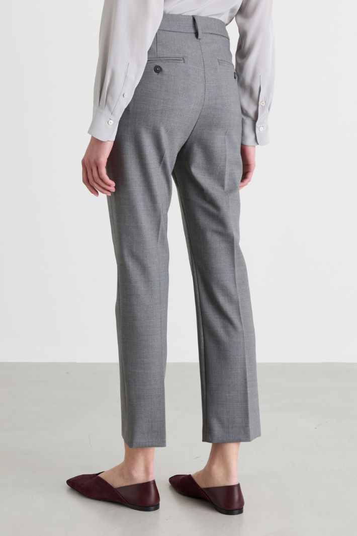 Cropped trousers - GREY - Intrend - 4