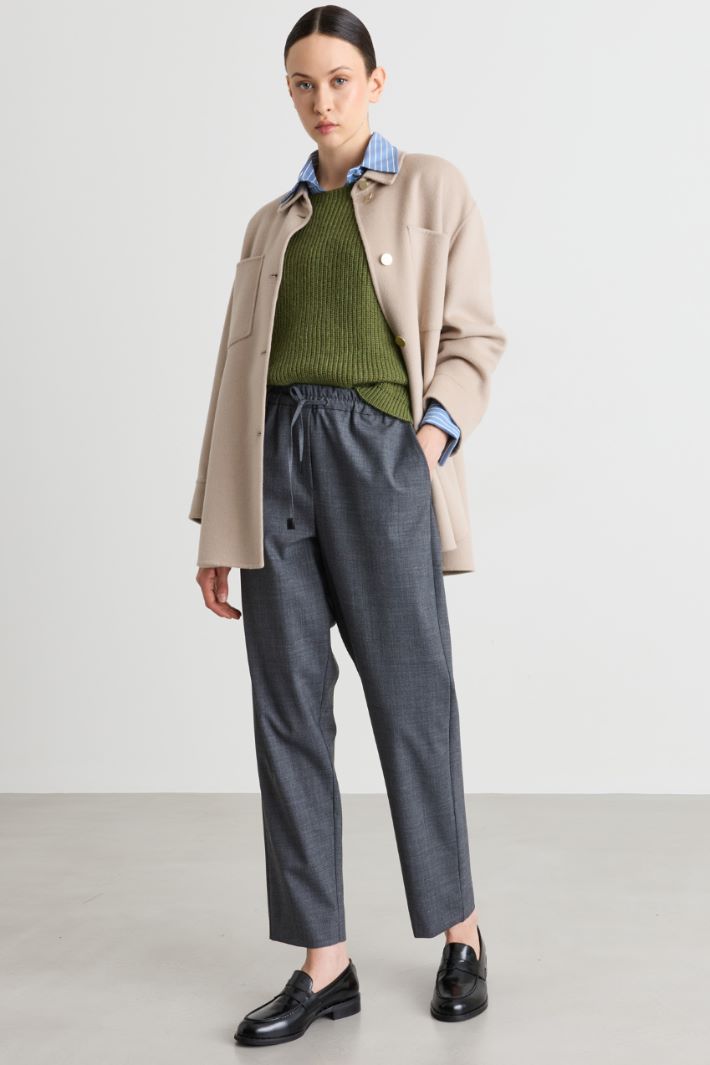 Canvas Joggers - GREY - Intrend