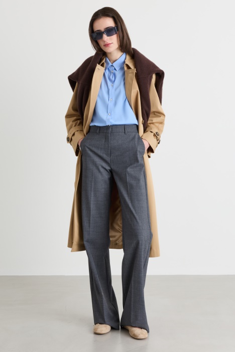 Pantalone dritto in tela - Intrend