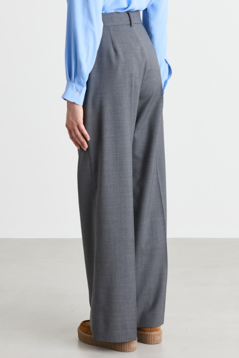 Pantalone dritto in tela